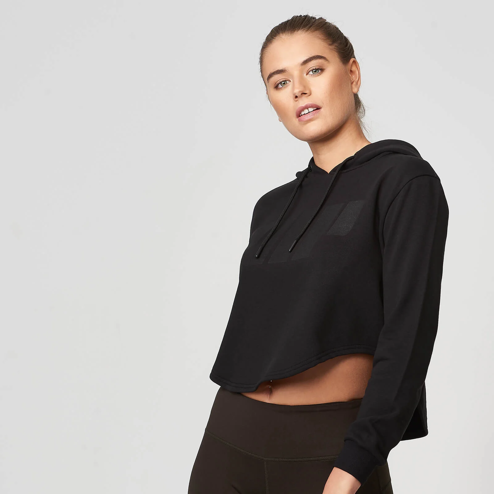Myprotein Cropped Logo Hoodie - Black - XS - Must Pilt 1
