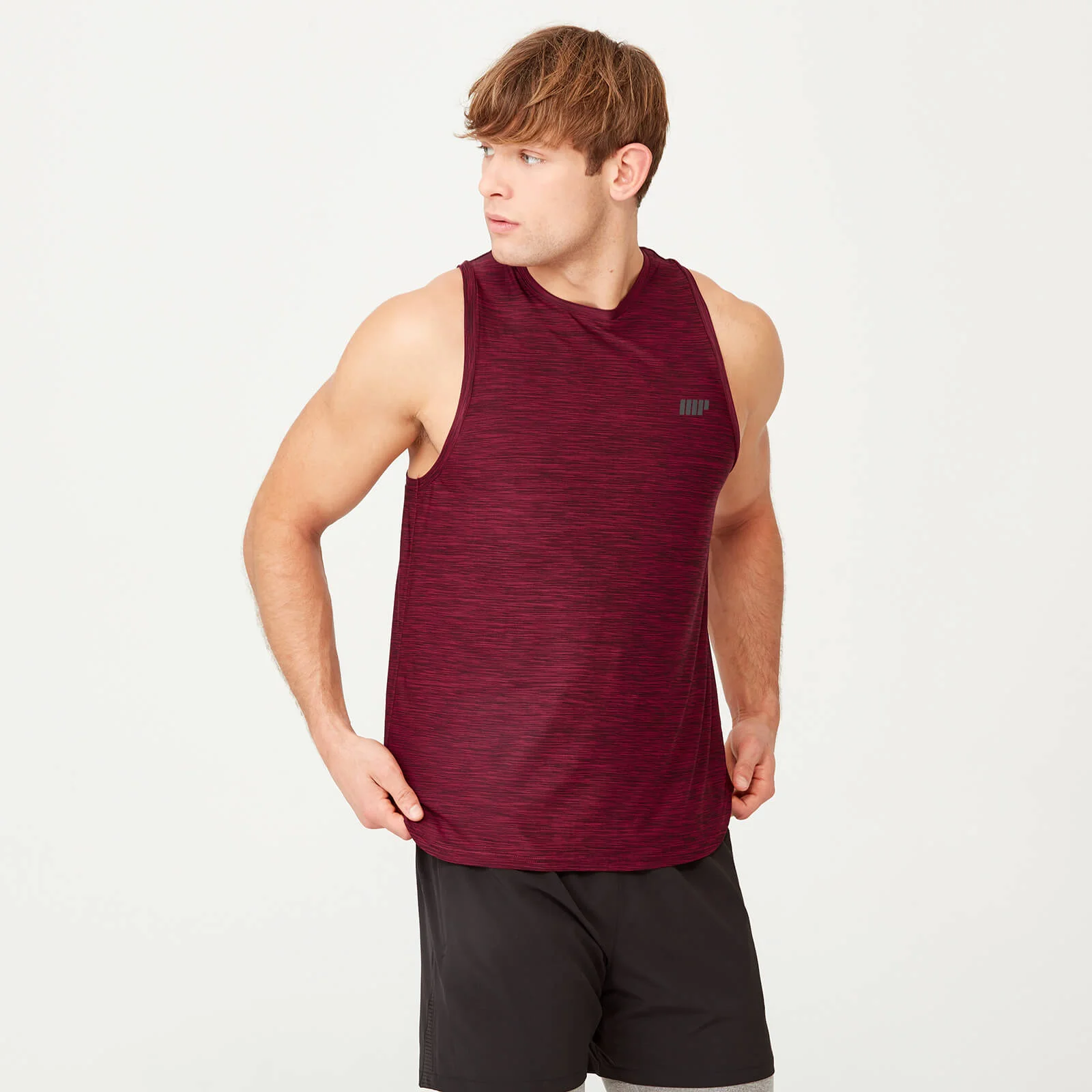 Myprotein Dry-Tech Infinity Tank - Red Marl - S - Red Marl Pilt 1