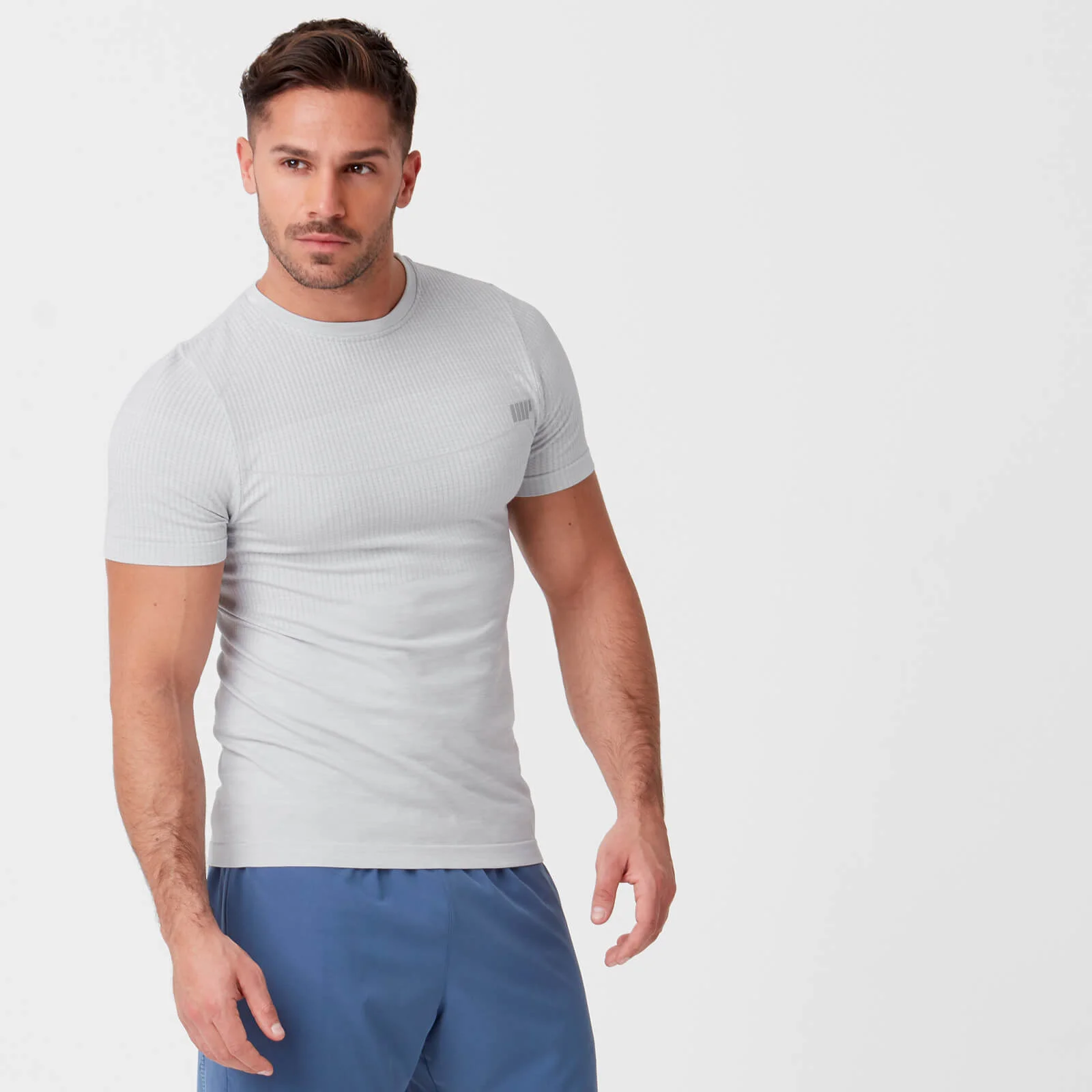 Myprotein Sculpt Seamless T-Shirt - Silver - S - Silver Pilt 1