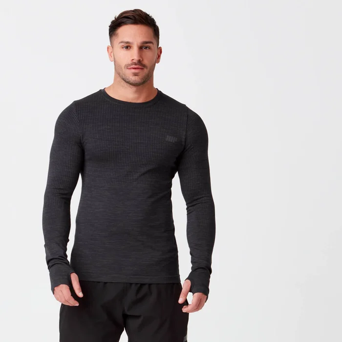 Myprotein Sculpt Seamless Long Sleeve T-Shirt - Black