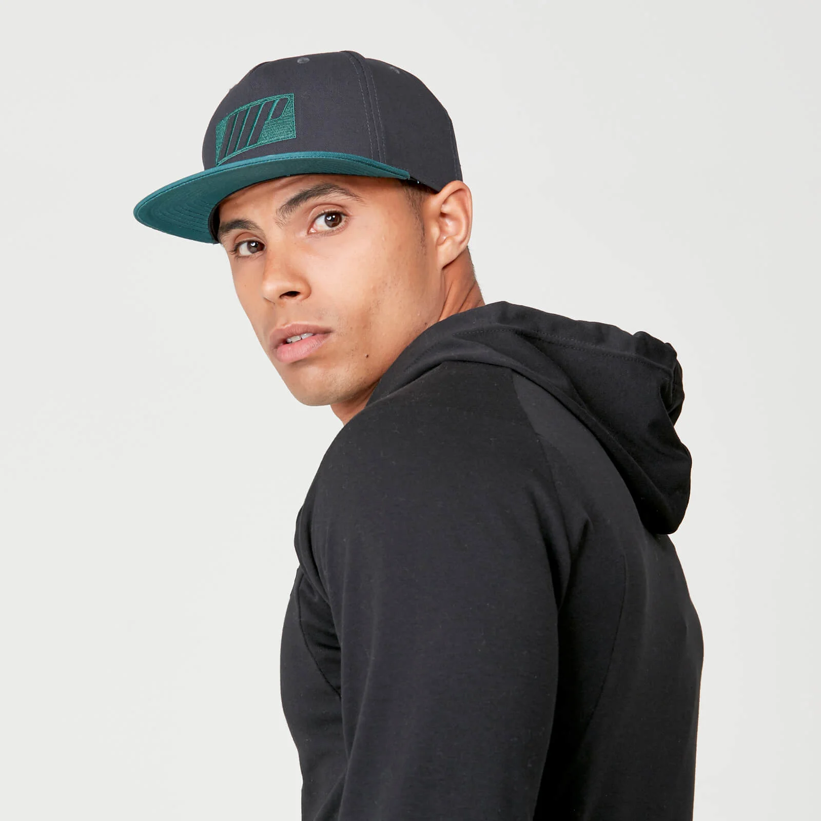 Myprotein Two Tone Snapback - Navy/Dark Green Pilt 1