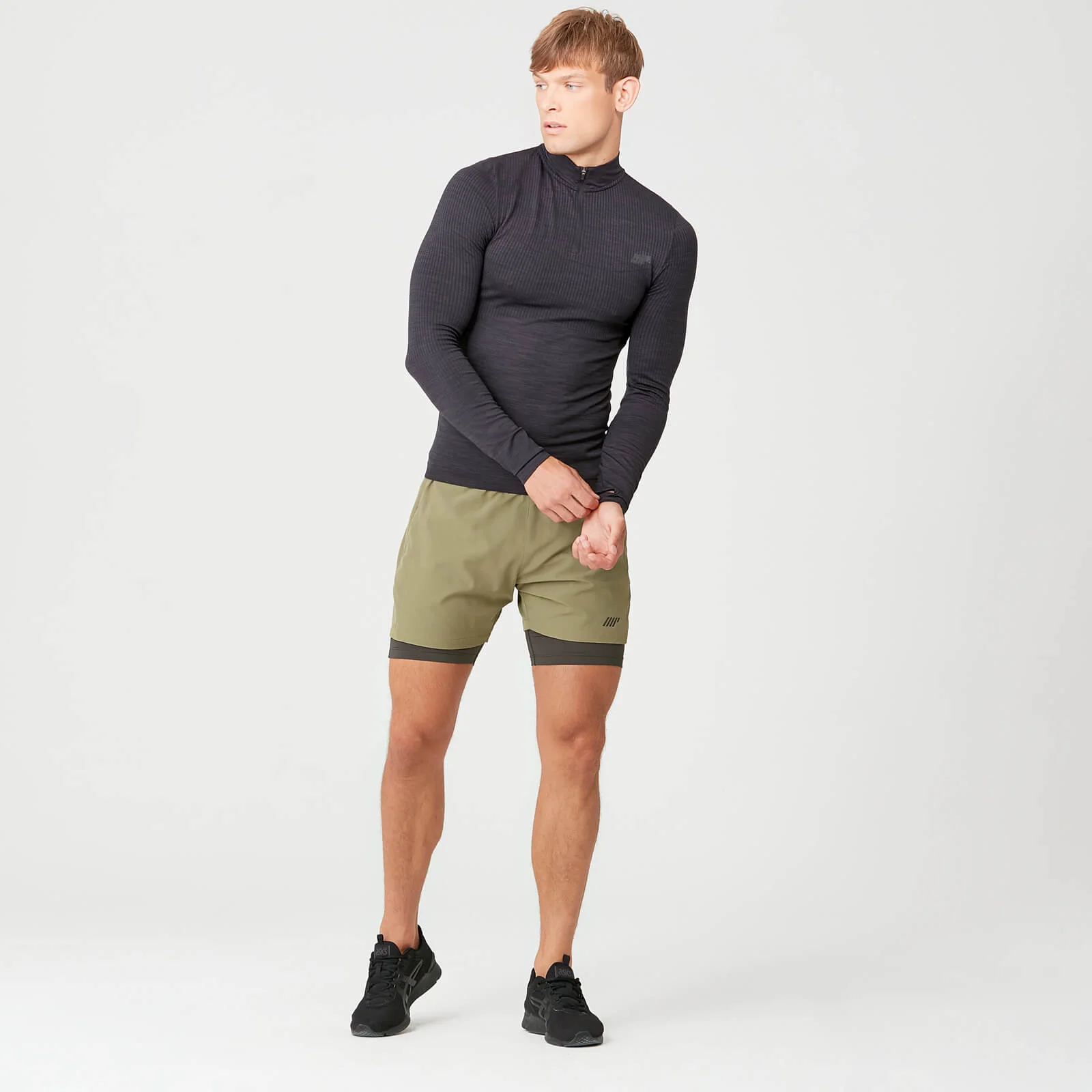 MP Men's Seamless 1/4 Zip Top - Slate - XS Pilt 1
