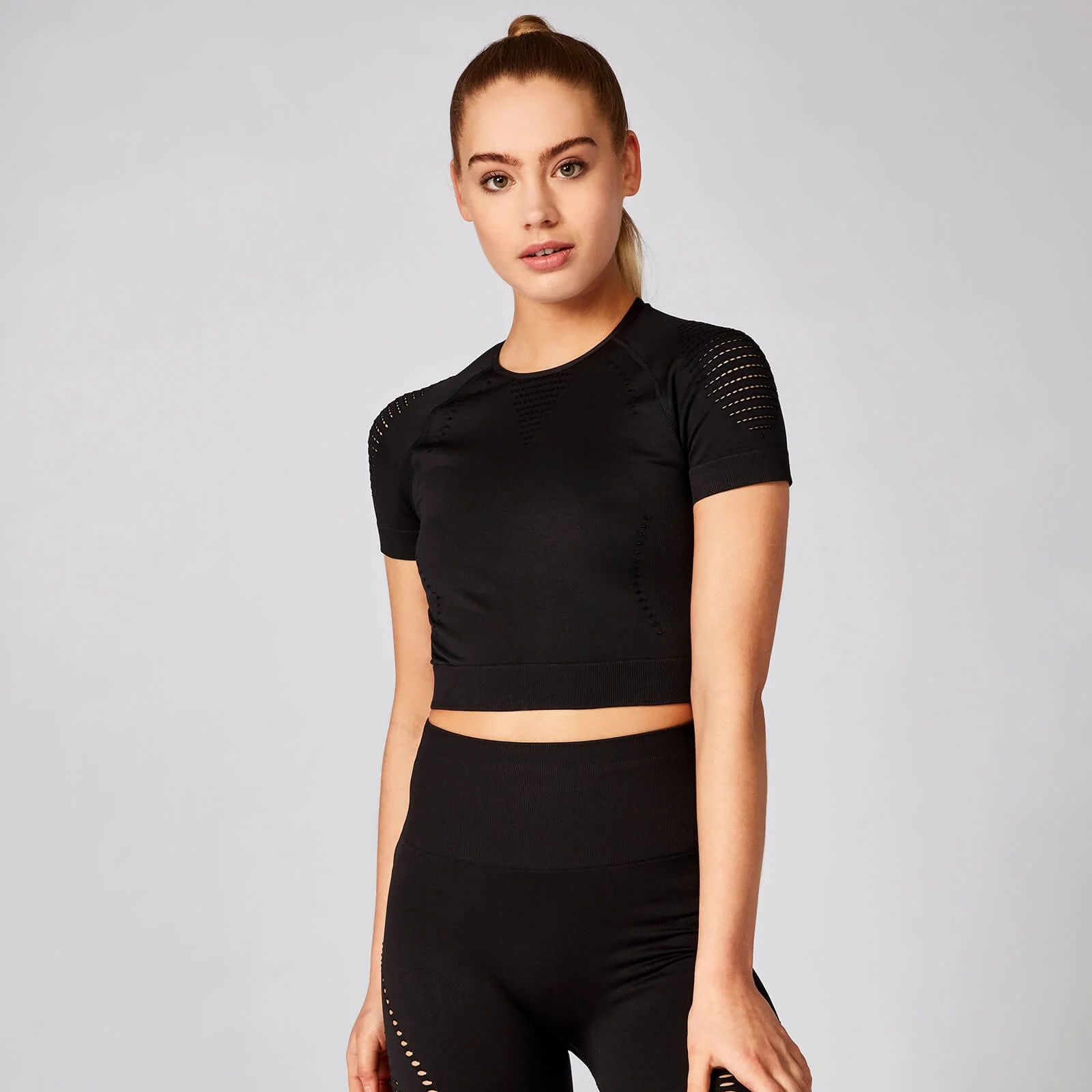 MP Women's Shape Seamless Top - Black - XS Pilt 1