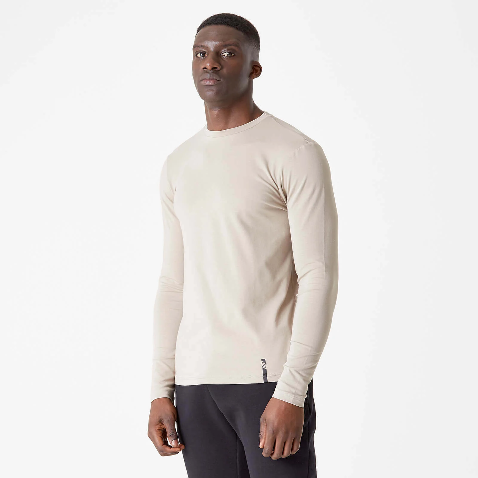 Myprotein Luxe Classic Long Sleeve Crew - Taupe - XS Pilt 1