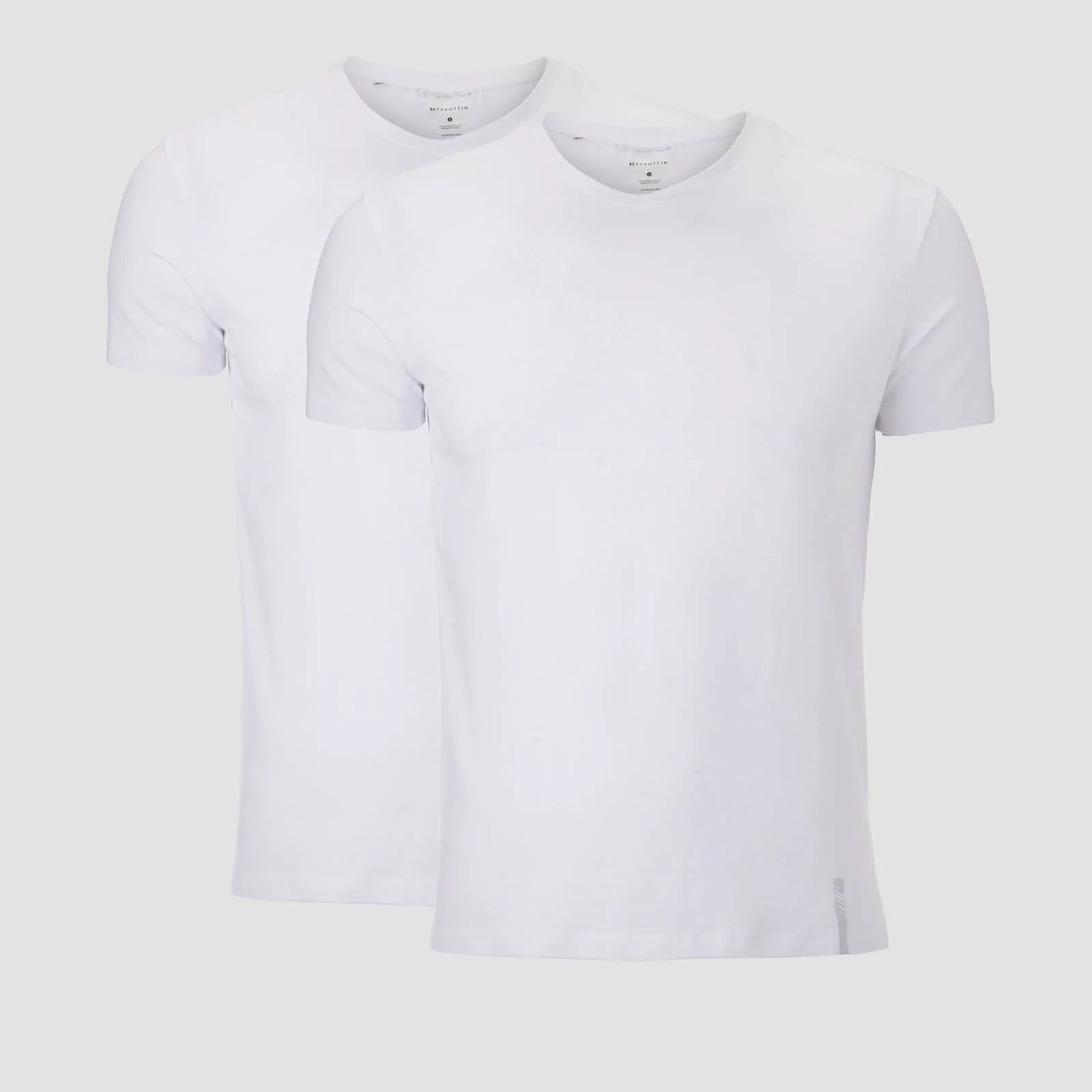 MP Luxe Classic meeste V-kaelusega T-särk – valge/valge (2tk) - XS Pilt 1