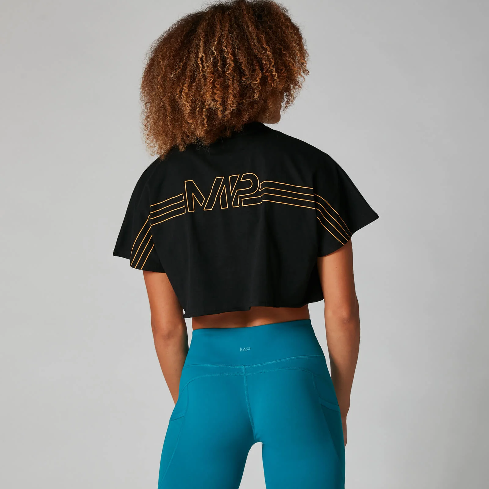 MP Women's Branded Crop Top - Black - XS Pilt 1