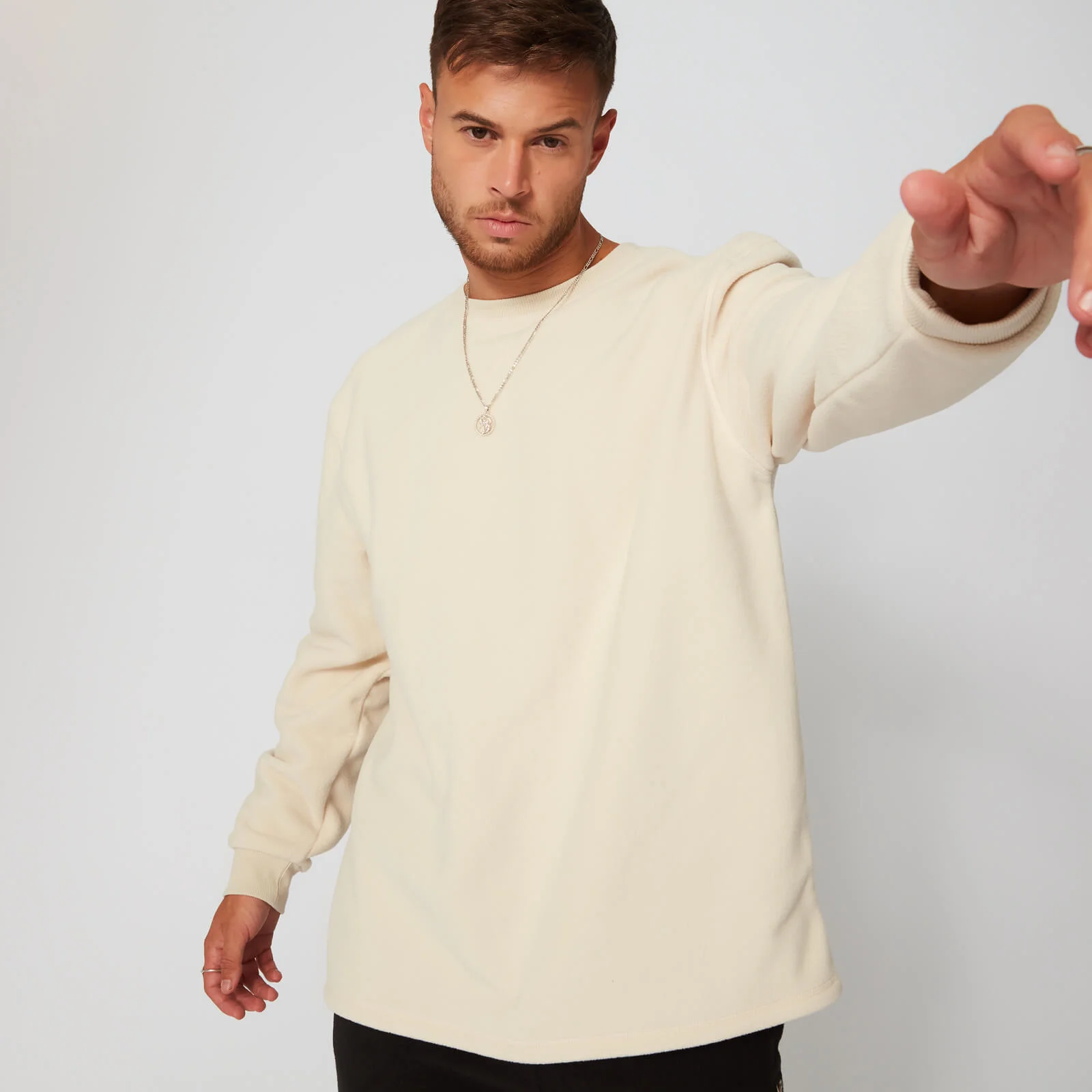 MP Men's Keep Warm Crew - Ecru - XS Pilt 1