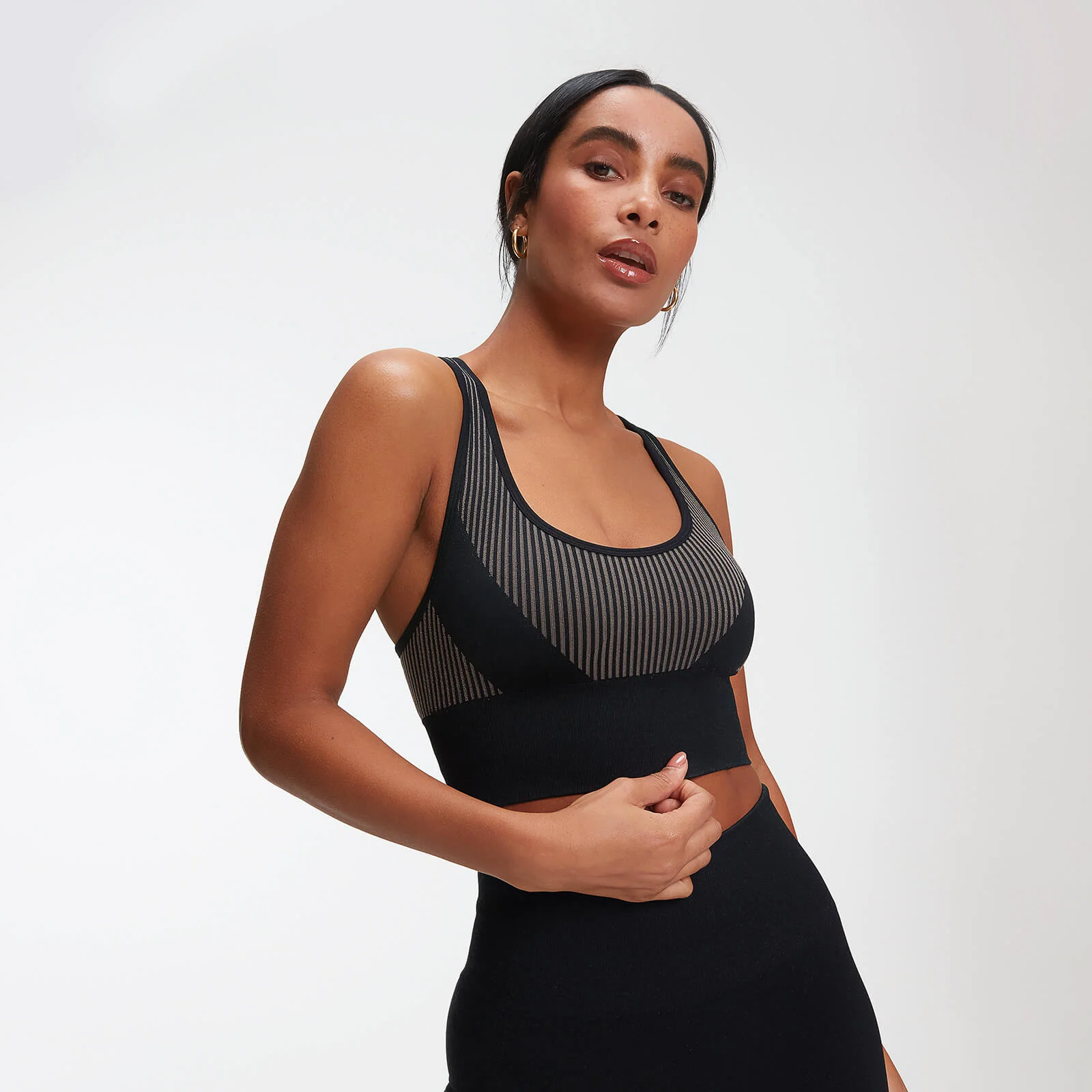 MP Women's Impact Seamless Sports Bra - Black - XS Pilt 1