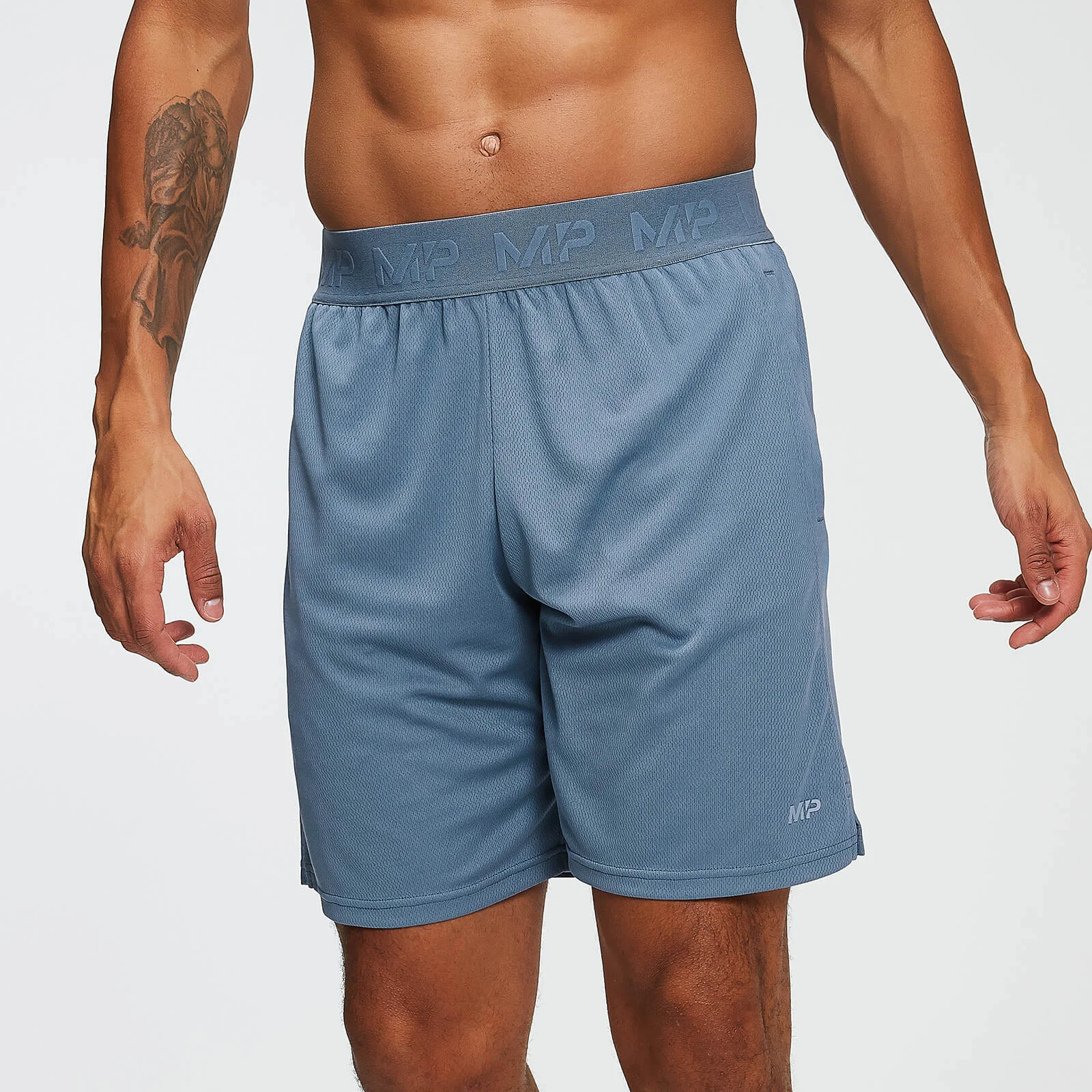 MP Men's Essentials Training Shorts - Washed Blue - XS Pilt 1