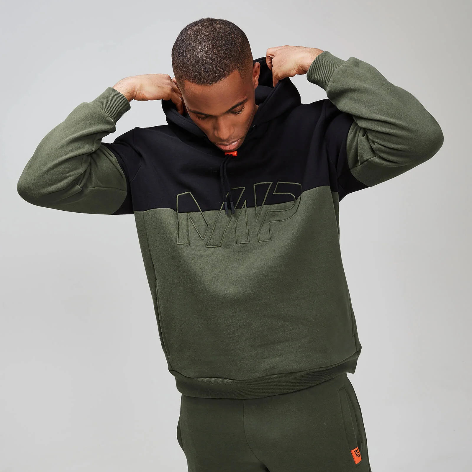 MP Rest Day Men's Split Overhead Hoodie - Army Green - XS Pilt 1