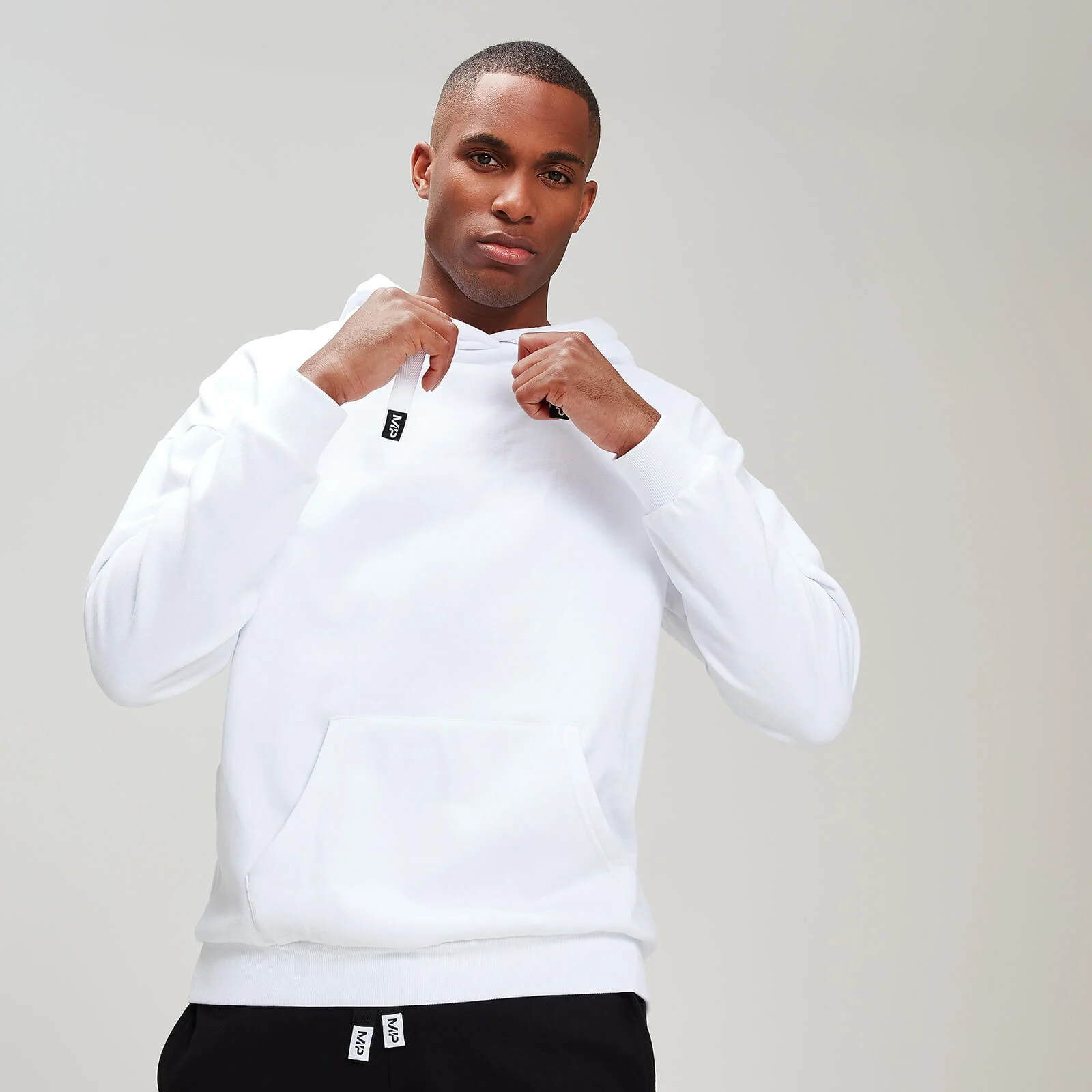 MP Men's Rest Day Stripe Overhead Hoodie - White - XS Pilt 1