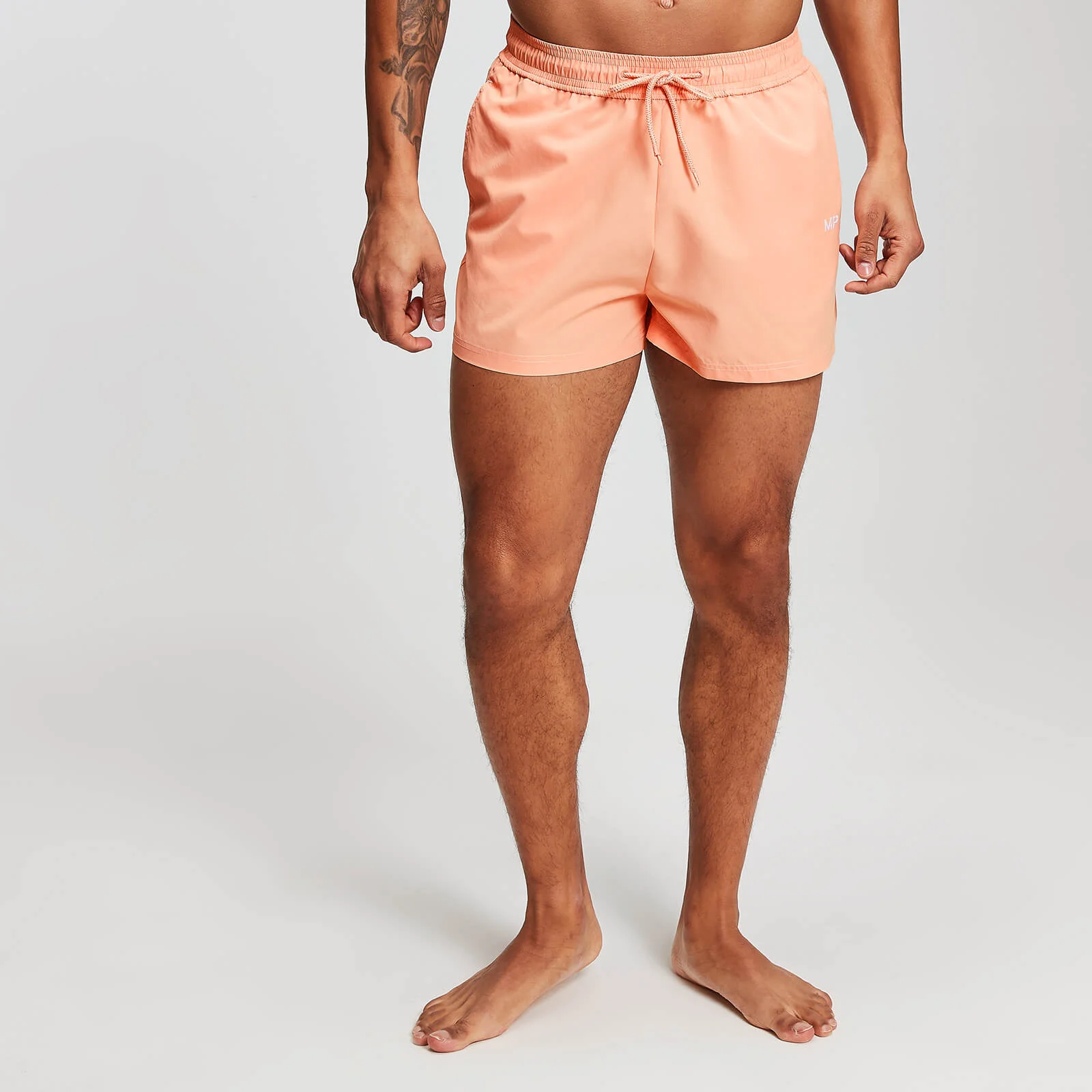 MP Men's Contrast Stitch Swim Shorts - Canteloupe - XS Pilt 1