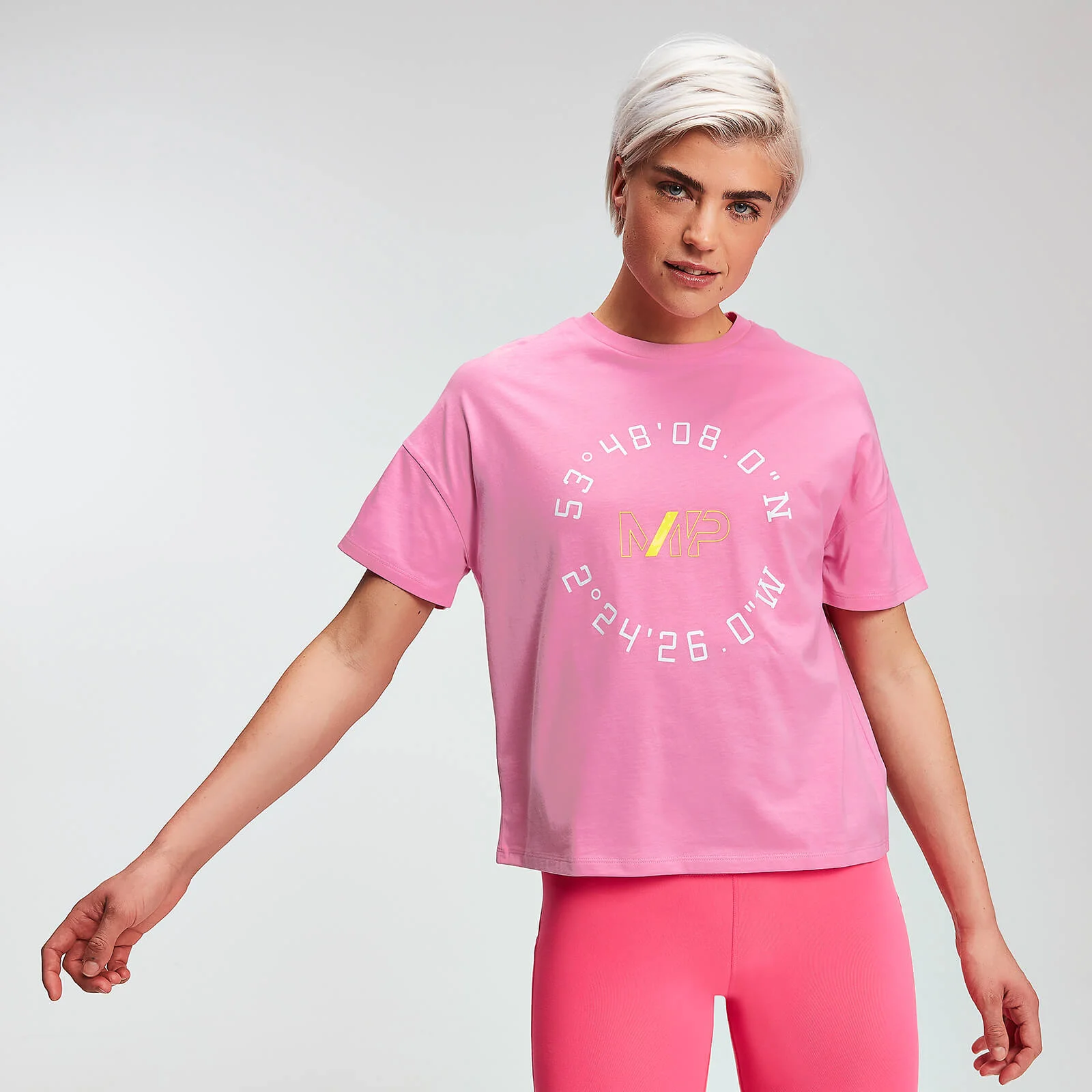 MP Women's Power Graphic T-Shirt - Candy - XS Pilt 1