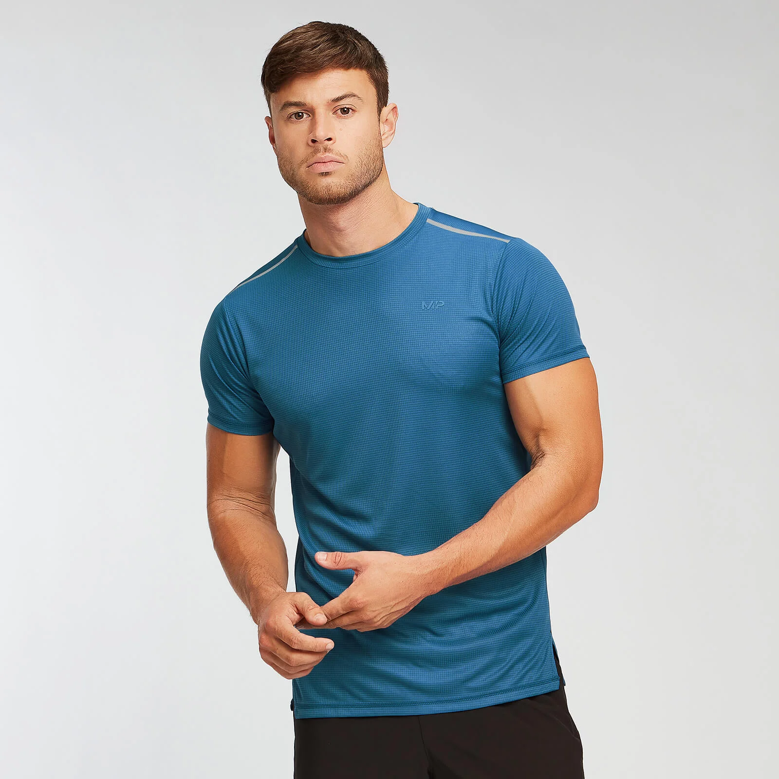 MP Men's Training Grid T-Shirt - Pilot Blue - XS Pilt 1