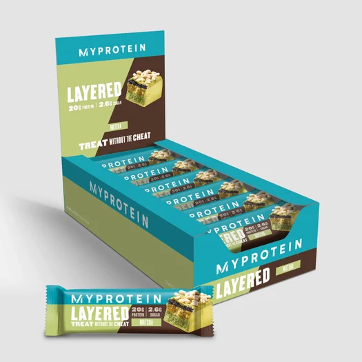 6-kihiline proteiinibatoon - 12 x 60g - Matcha