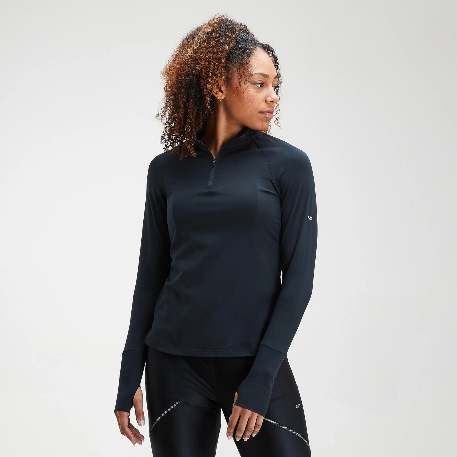 MP Women's Velocity 1/4 Zip Top- Black - XXS Pilt 1