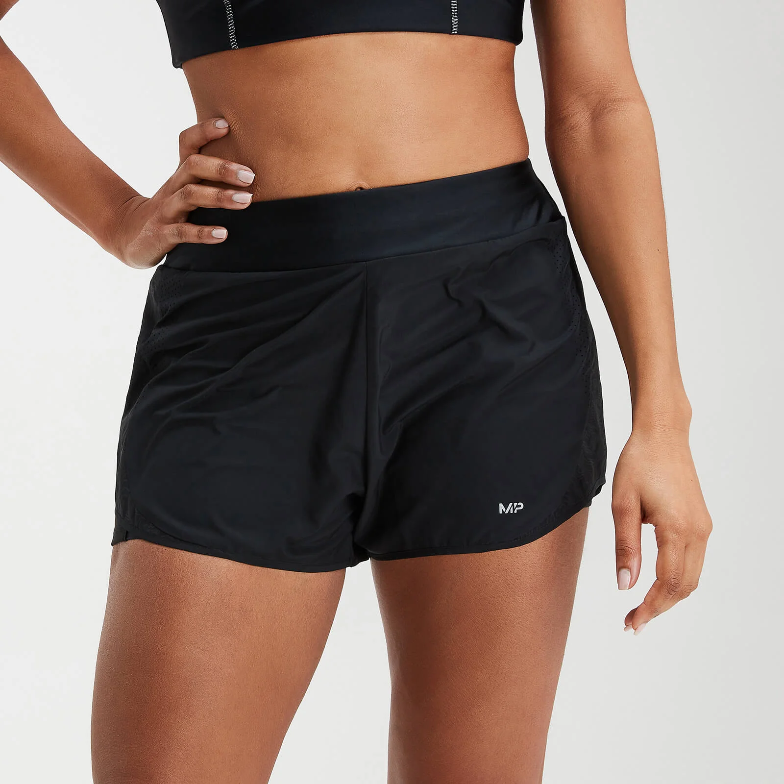 MP Women's Velocity Double Layered Shorts- Black - XXS Pilt 1