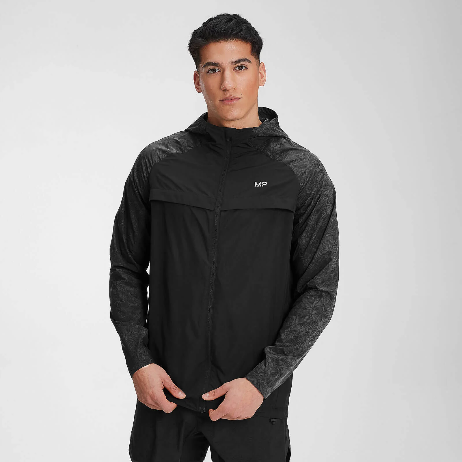 MP Men's Velocity Packable Running Jacket- Black - XXS Pilt 1