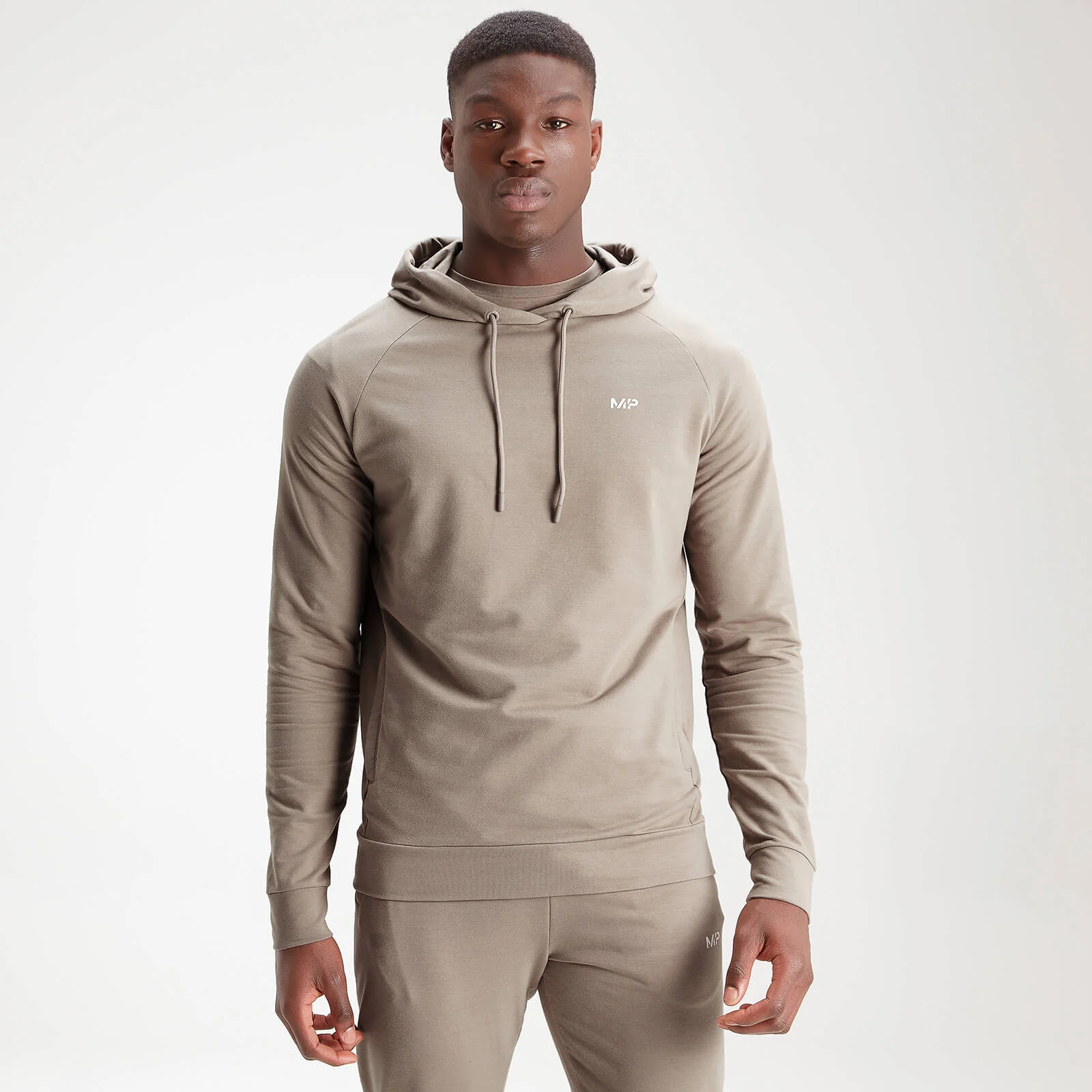 MP Men's Form Pullover Hoodie - Taupe - XXS Pilt 1