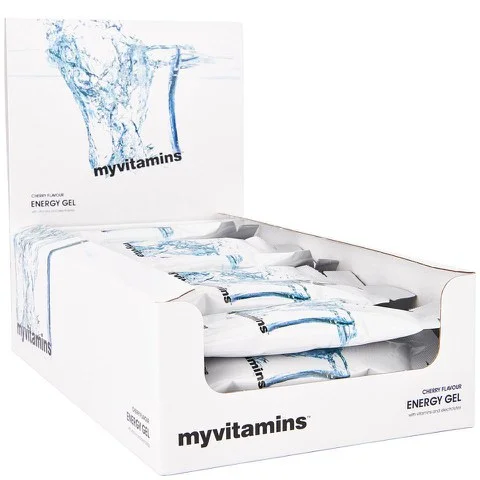 Myvitamins Energy Gel (Box) - 24 x 50g - Cherry Pilt 1