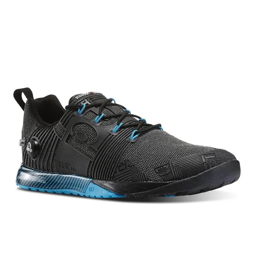 Reebok CrossFit Nano Pump Fusion Trainers - Black/Blue Pilt 1