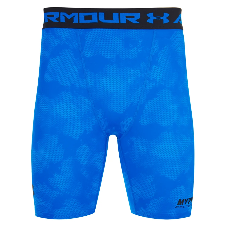Under Armour Men's Heat Gear Compression Shorts - Blue Pilt 1