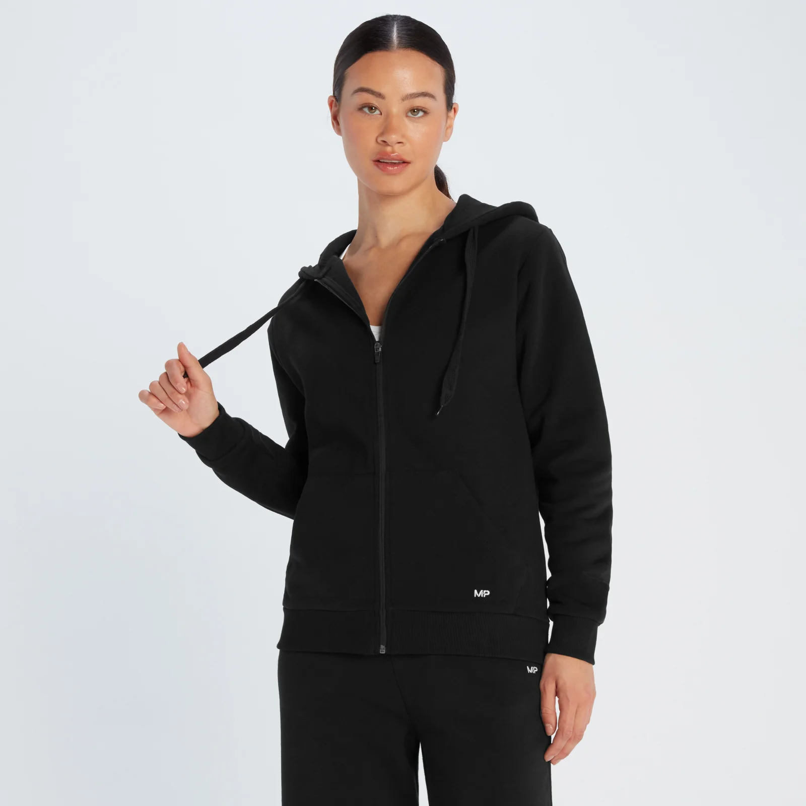 MP Essentials naiste lukuga dressipluus – must - XS Pilt 1