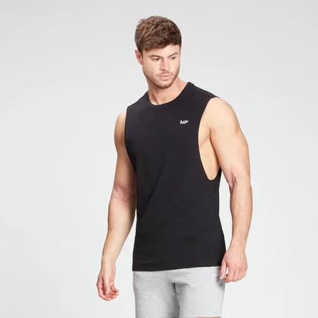 MP meeste 2 Pack Essentials Tank Top - must/valge
