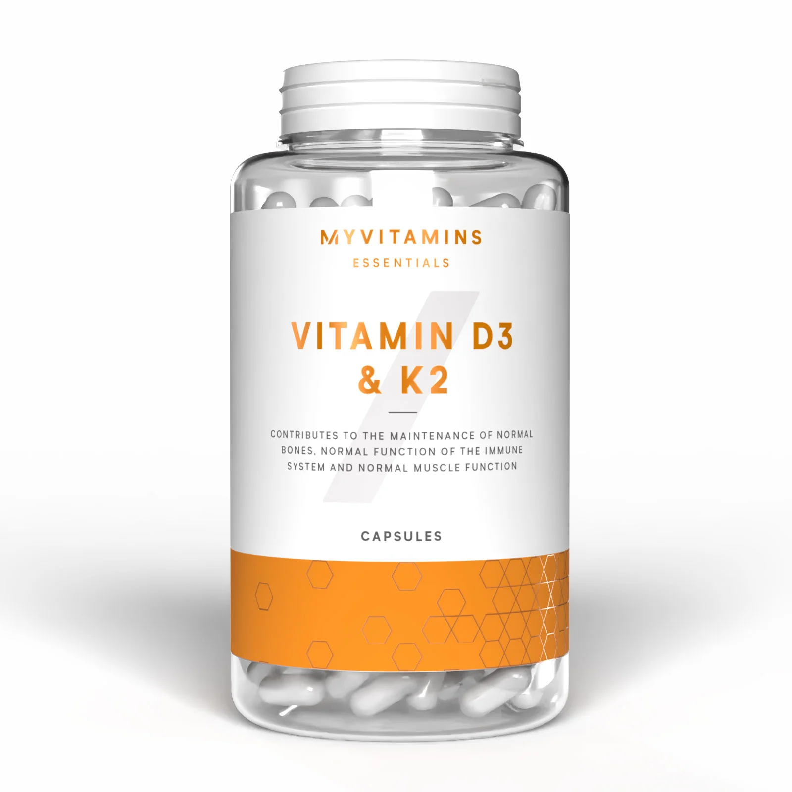 D3- ja K2-vitamiini kapslid - 90CAPSULES, 90Portsjonit Pilt 1