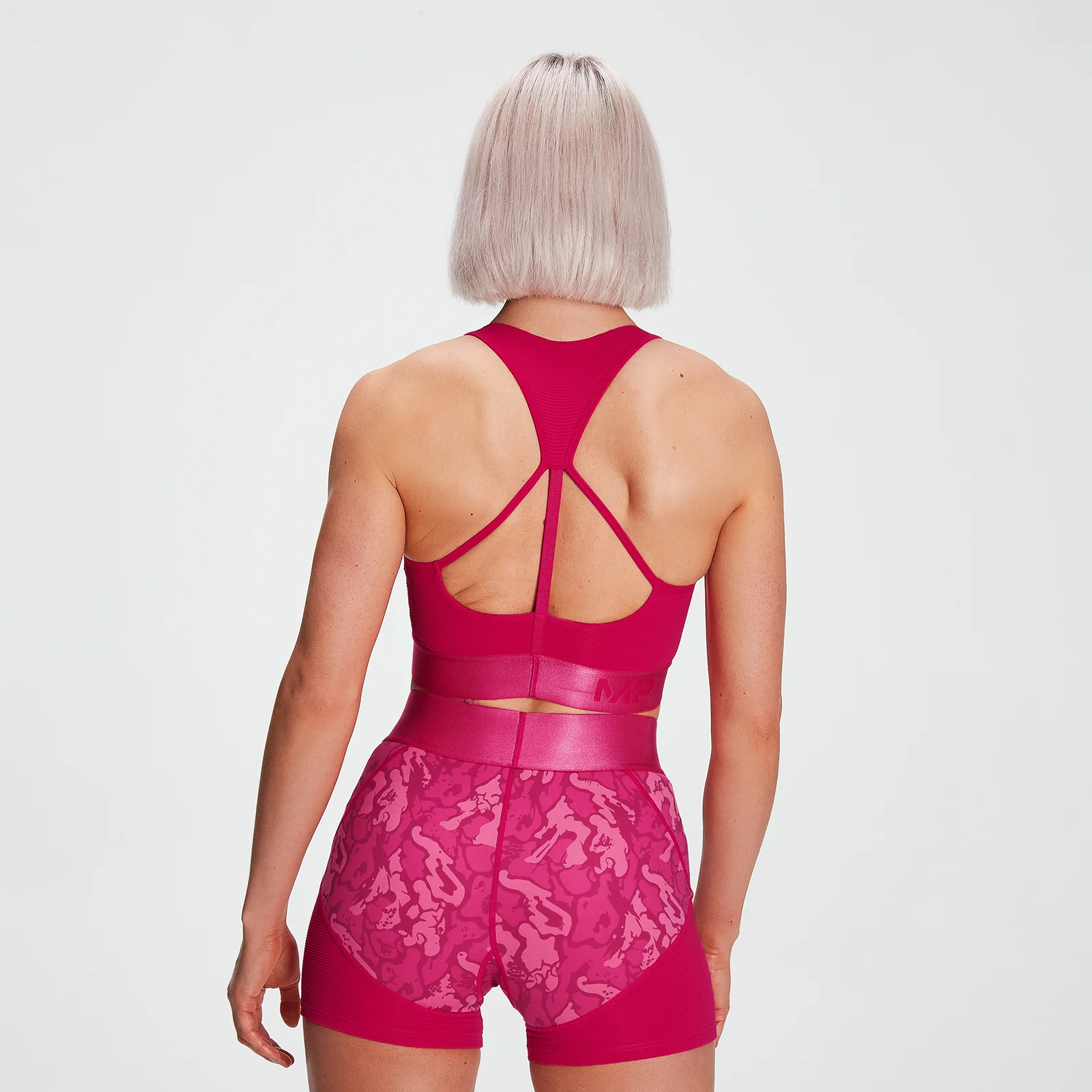 MP Naiste Adapt Textured Sports Bra- Virtuaalne roosa - XXS Pilt 1