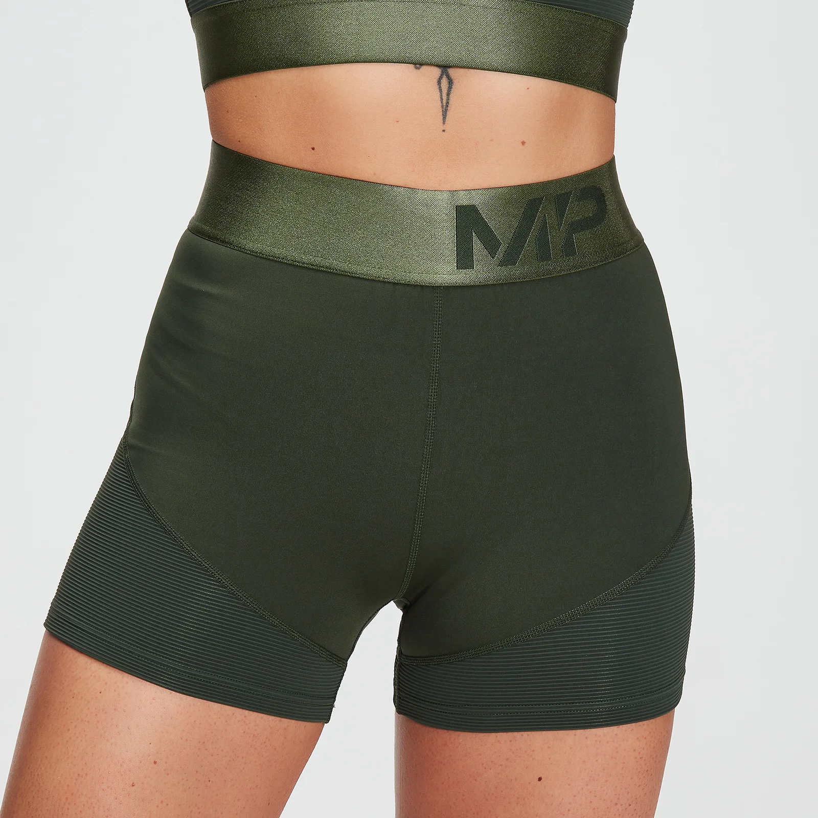 MP Women's Adapt Textured Shorts- Dark Green - XXS Pilt 1