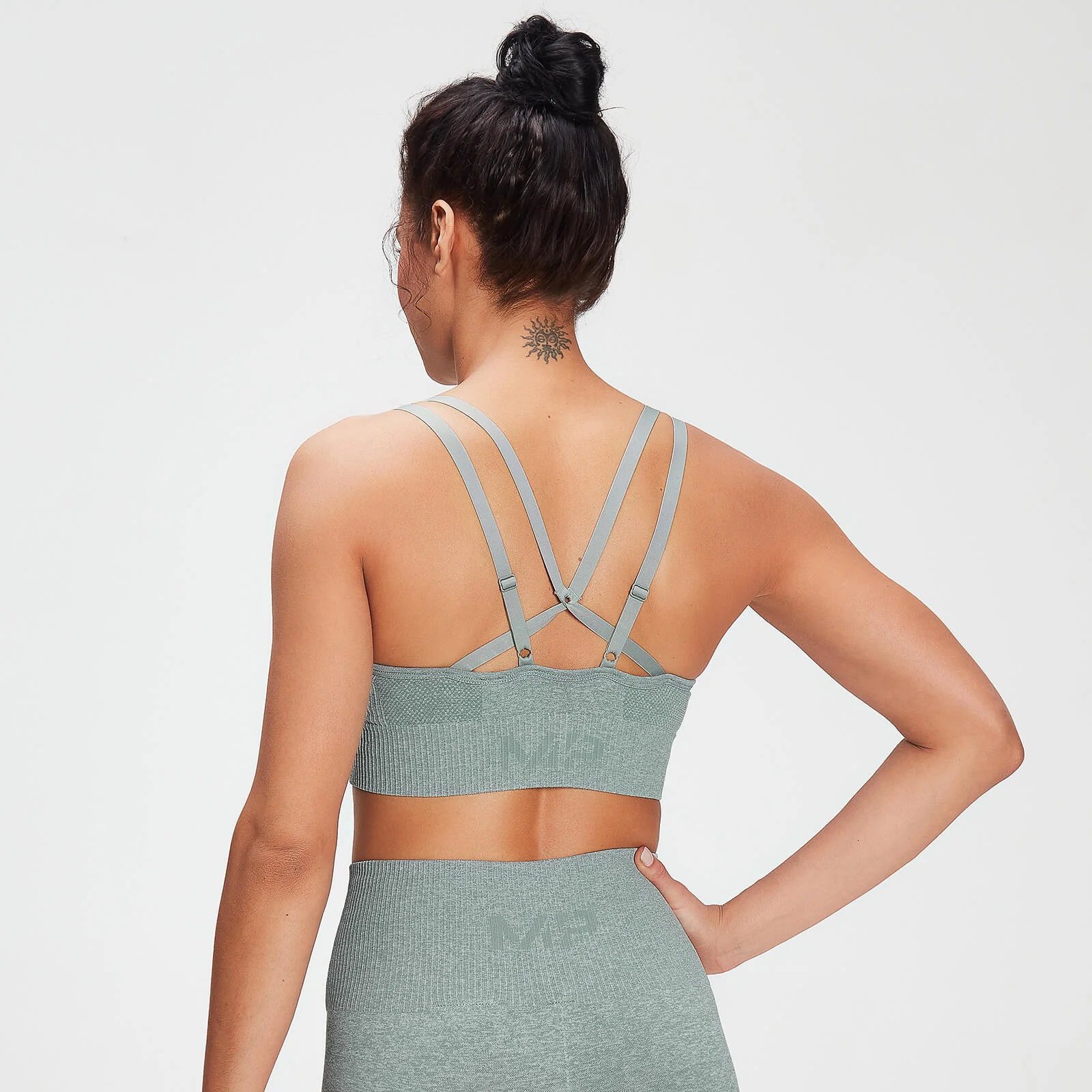 MP Women's Training Seamless Bra - Washed Green - XXS Pilt 1