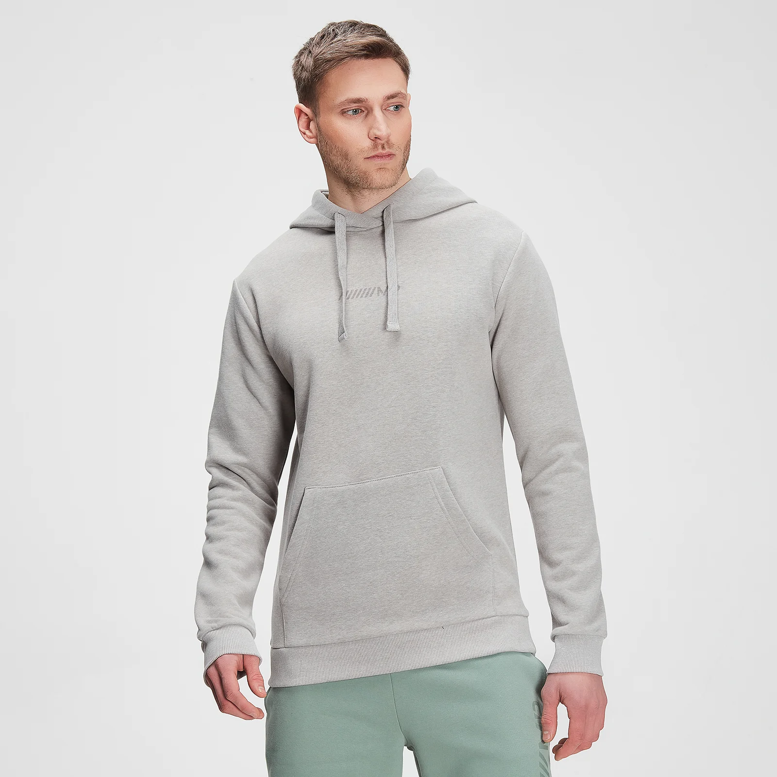 MP Men's Tonal Graphic Hoodie – Storm Grey Marl - XXS Pilt 1