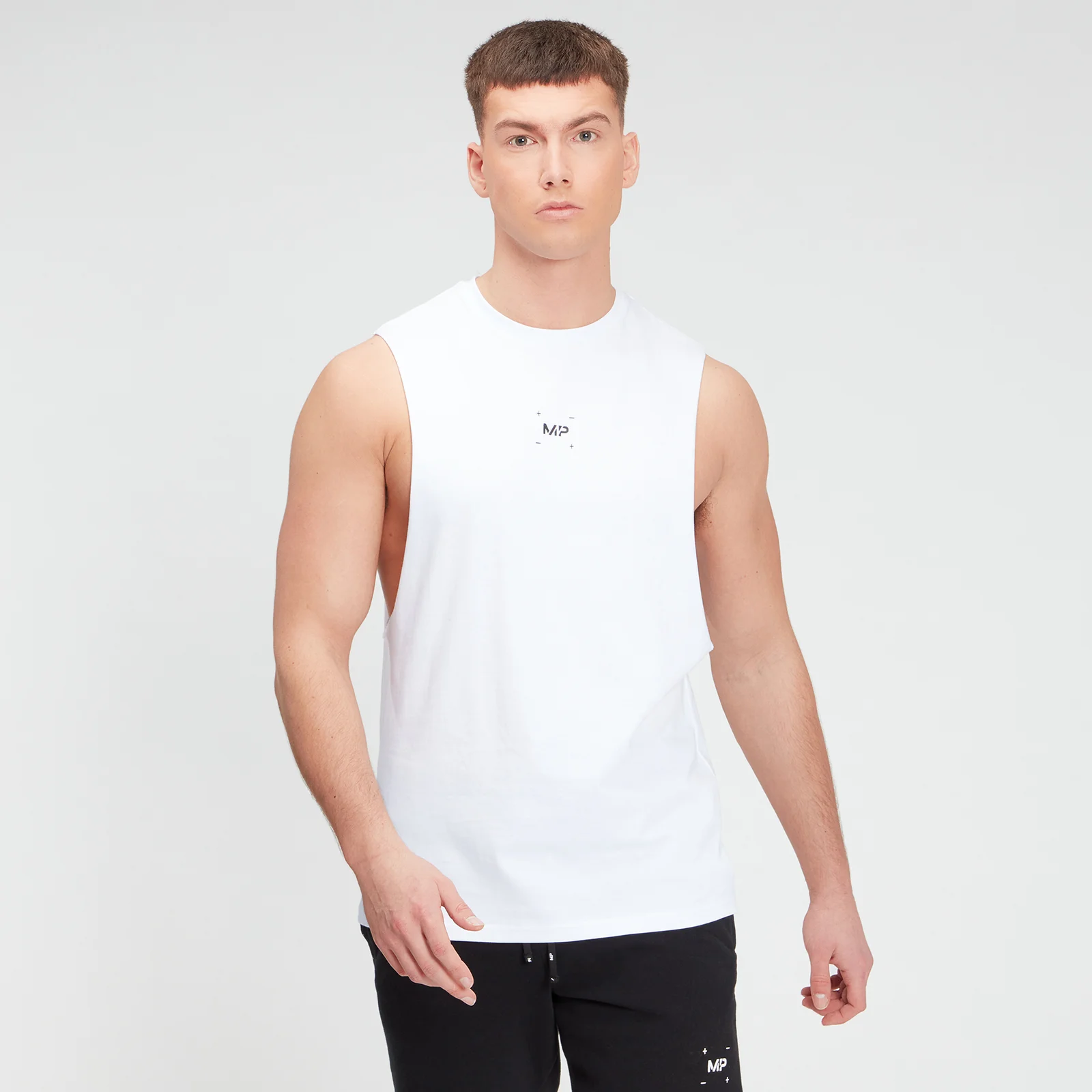 MP Men's Central Graphic Tank - White - XXS Pilt 1