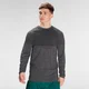 MP Meeste Essential Seamless pikkade varrukatega top- Storm Grey Marl