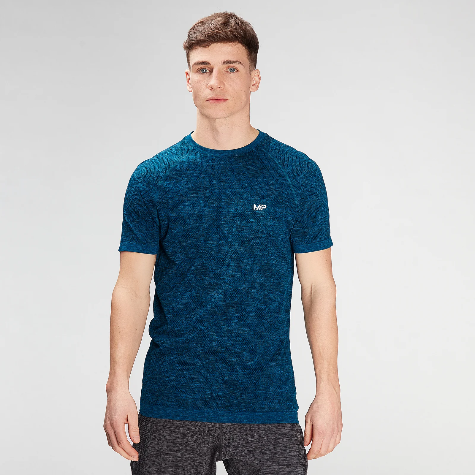 MP Men's Essential Seamless Graphic Short Sleeve T-Shirt- Aqua - XXS Pilt 1