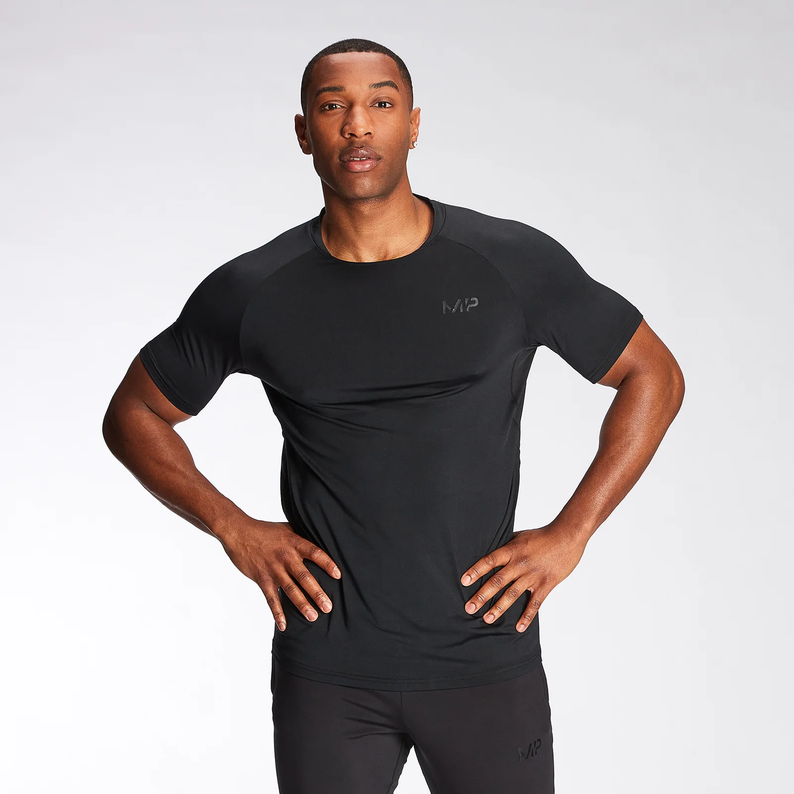 MP Men's Agility Short Sleeve T-Shirt - Black - XXS Pilt 1