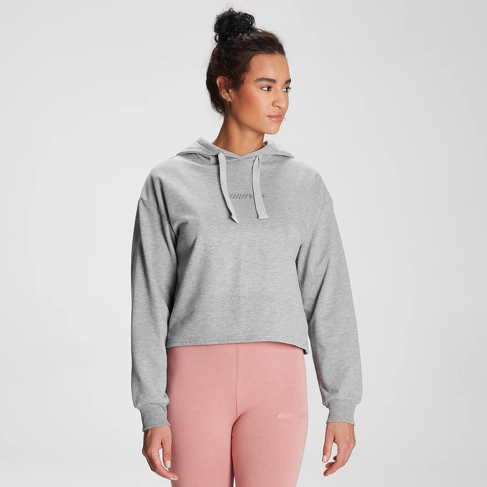 MP Women's Tonal Graphic Hoodie - Grey Marl - XXS Pilt 1
