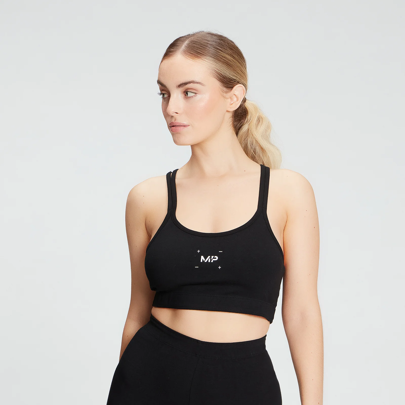 MP Women's Central Graphic Bra - Black - XXS Pilt 1