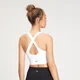 MP Shape naiste õmblusteta ristpaeltega spordirinnahoidja – valge