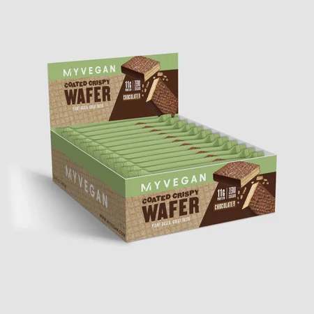 Veganile sobiv šokolaadikattega krõbe vahvel