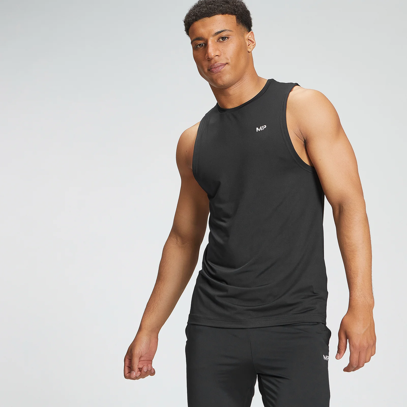 MP Men's Tempo Graphic Tank Top - Black - XXS Pilt 1