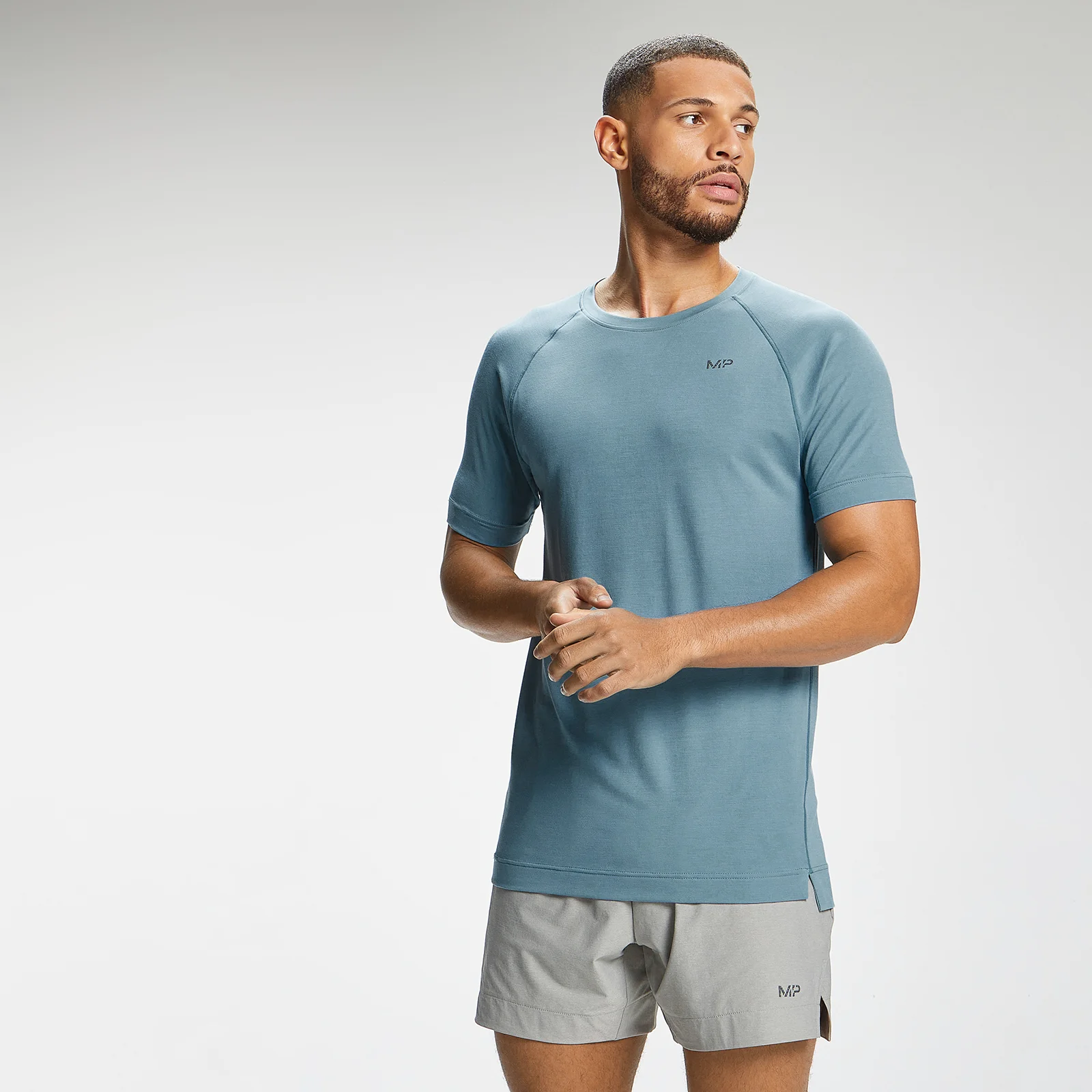 MP Men's Composure Short Sleeve T-Shirt - Storm Blue - XXS Pilt 1