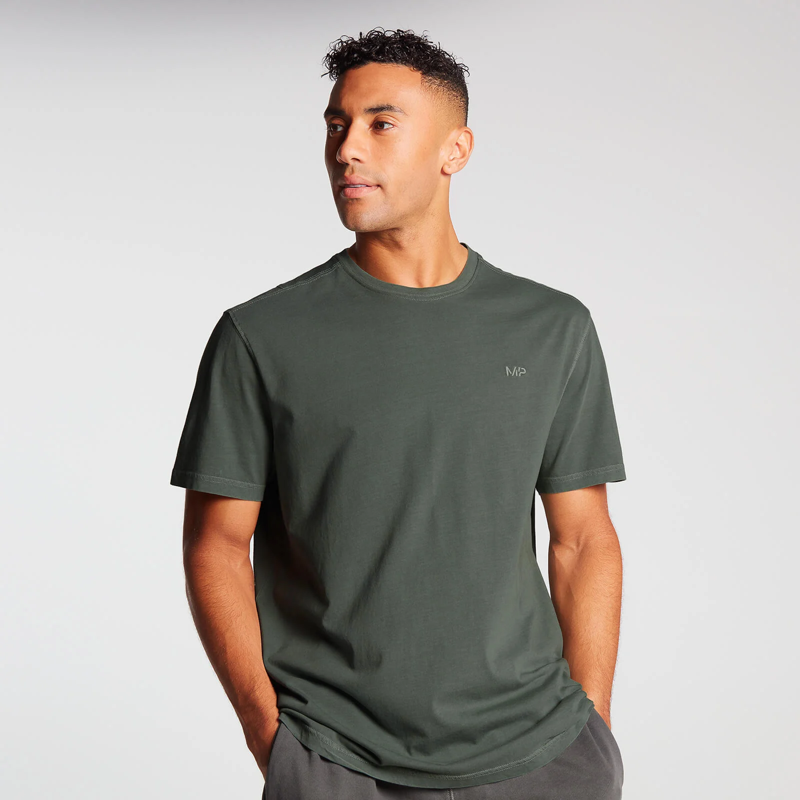 MP Men's Training Short Sleeve Oversized T-Shirt - Vine Leaf - XXS Pilt 1