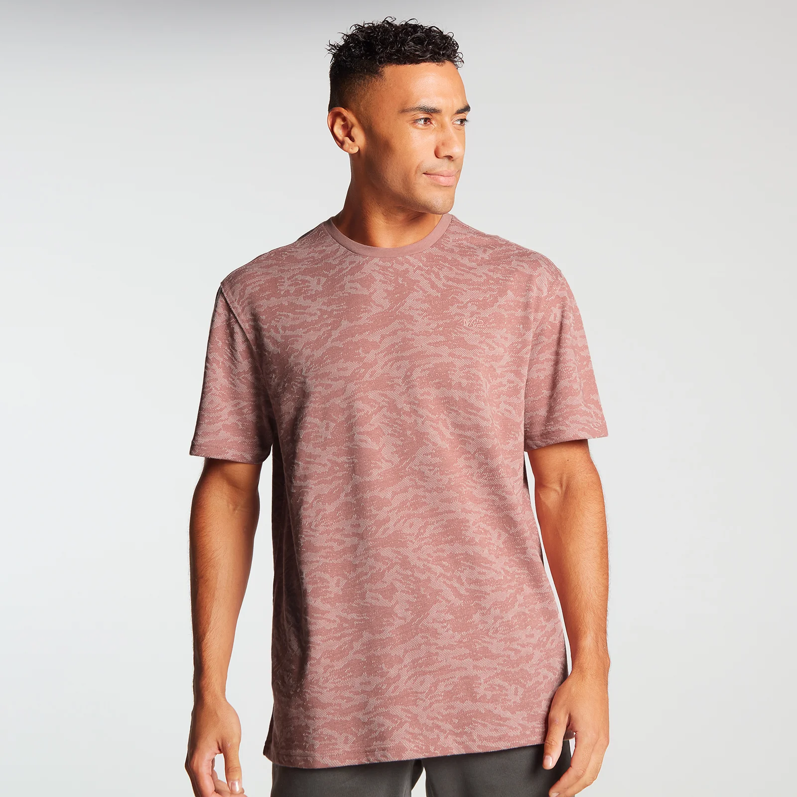 MP meeste treening lühikeste varrukatega Camo ülisuur t-särk - Dust Pink - XXS Pilt 1