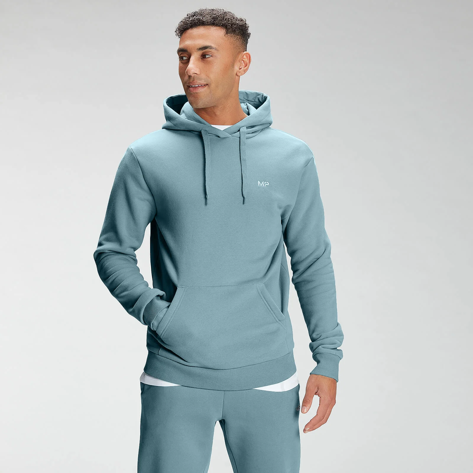 MP Men's Rest Day Hoodie - Ice Blue - XXS Pilt 1