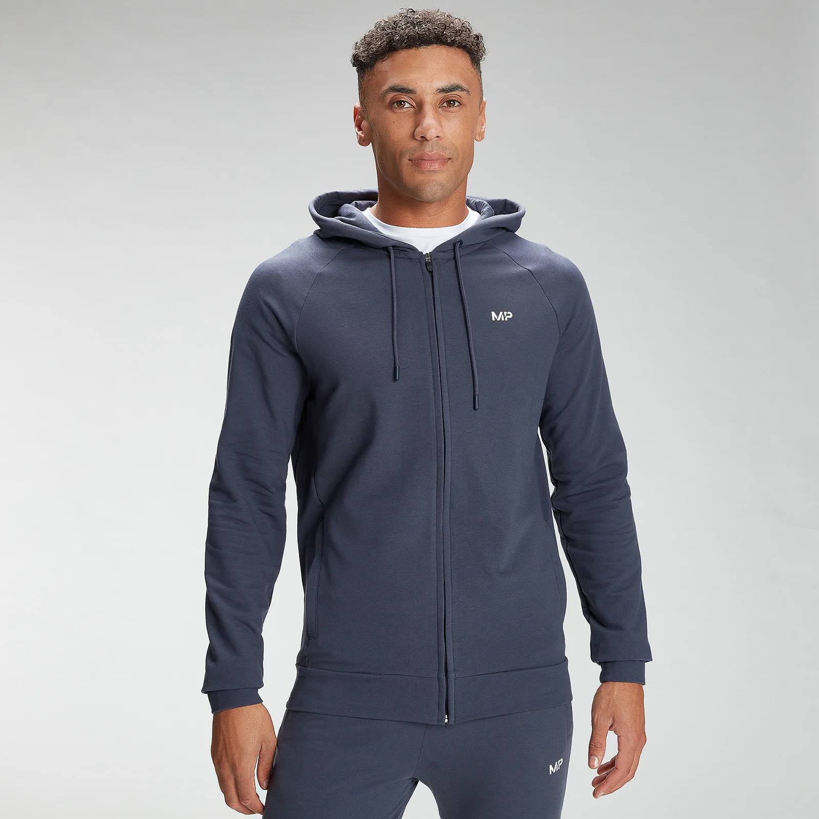 MP Men's Form Zip Up Hoodie - Graphite - XXS Pilt 1