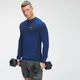 MP Meeste Essential Seamless pikkade varrukatega top - Intense Blue Marl
