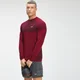 MP Meeste Essential Seamless pikkade varrukatega top - Wine Marl
