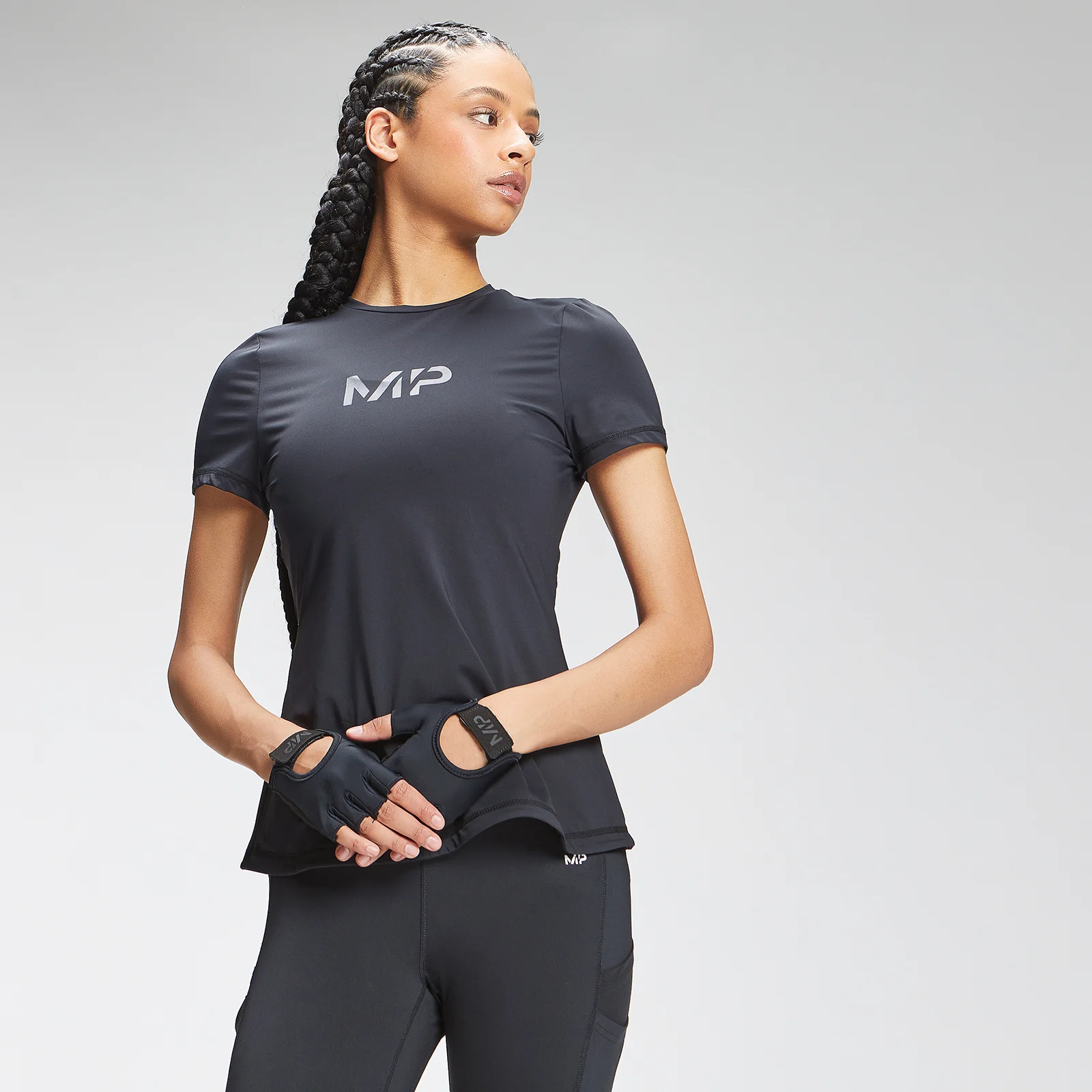 MP Women's Tempo Short Sleeve Top - Black - XXS Pilt 1